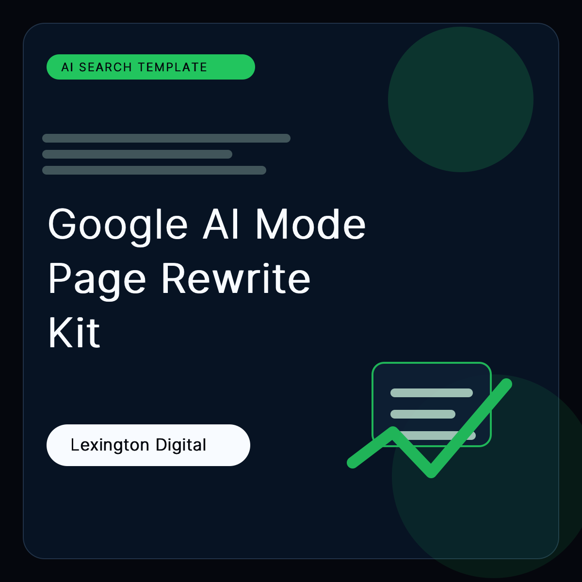 Google AI Mode Page Rewrite Kit